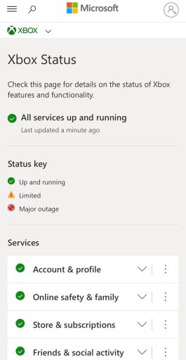 Статус Xbox