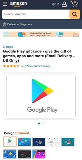 Коды подарочных карт Google Play