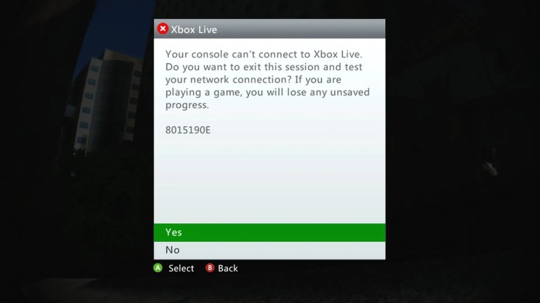 Ошибка 8015190E Xbox Live