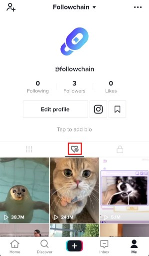Как посмотреть понравившиеся видео в TikTok