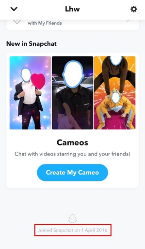 Как узнать, когда был создан ваш Snapchat