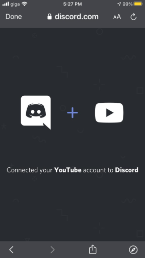 Подключить YouTube-канал к Discord