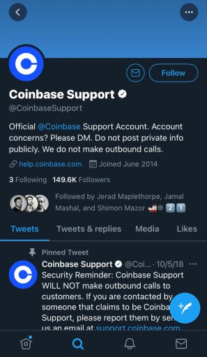 Поддержка Coinbase 