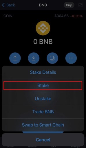 Как поставить BNB на Trust Wallet