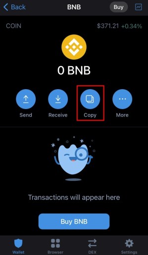 Копия кошелька Trust BNB