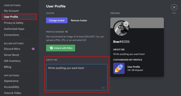 Как получить Discord обо мне