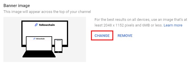 Измените баннер своего канала YouTube на рабочем столе