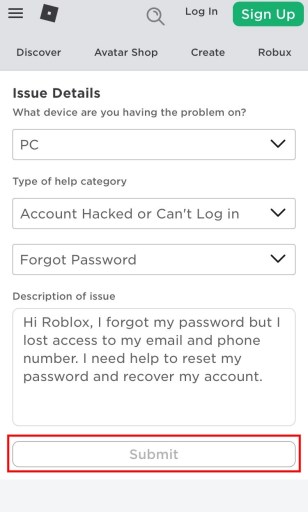 Как восстановить свою учетную запись Roblox без электронной почты или номера телефона