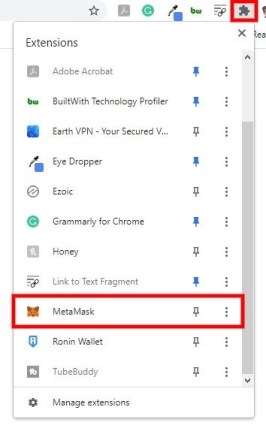 Расширение метамаски
