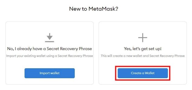 Как создать новый кошелек MetaMask