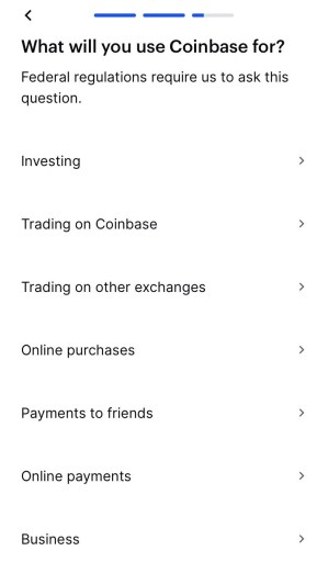 Для чего вы будете использовать Coinbase?