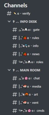 Шаблон сервера Discord в Японии