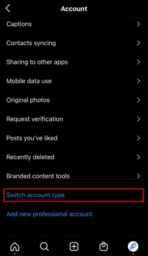 Инстаграм сменить тип аккаунта