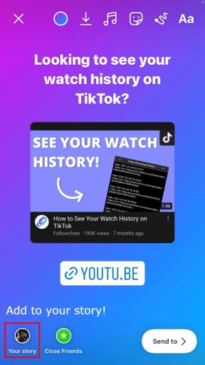 Как поделиться видео с YouTube в истории Instagram