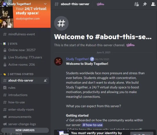 Изучайте Discord сервер