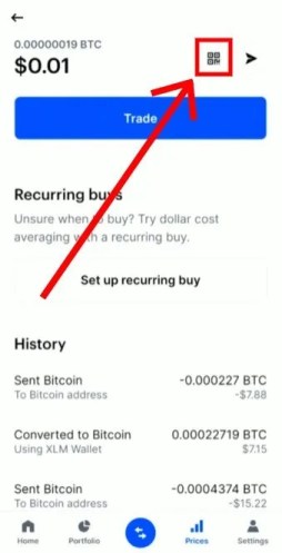 QR-код Coinbase