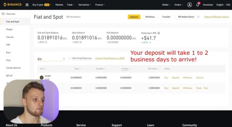 Сколько времени занимает банковский перевод Binance?