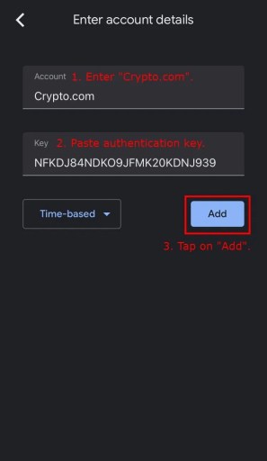 Как настроить двухфакторную аутентификацию на Crypto.com