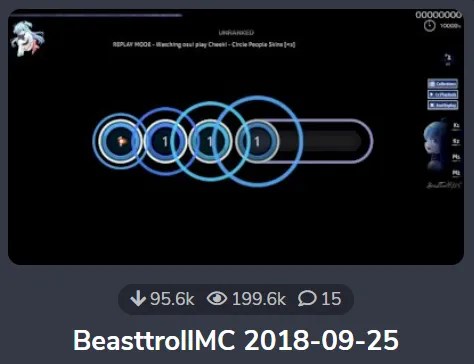 Синий скин Осу BeasttrollMC