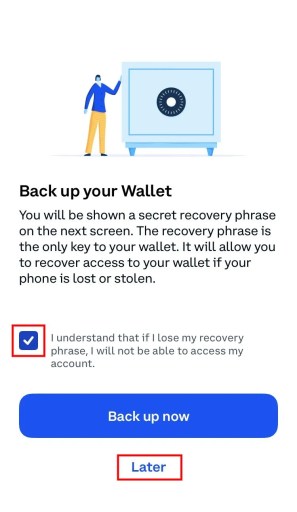 Сделайте резервную копию своего кошелька Coinbase