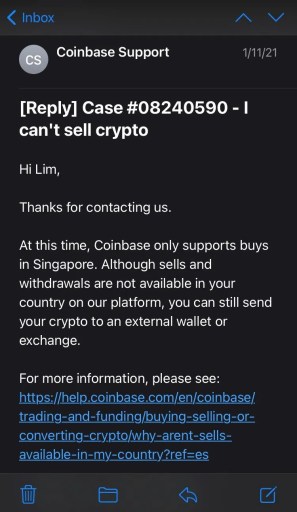 Не могу добавить способ оплаты на Coinbase