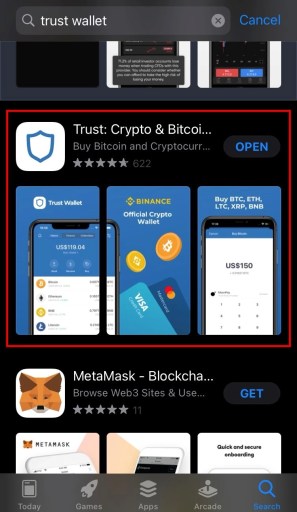 Магазин приложений Trust Wallet