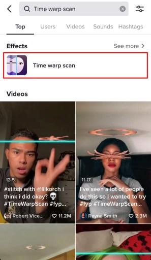 Как получить сканирование Time Warp на TikTok