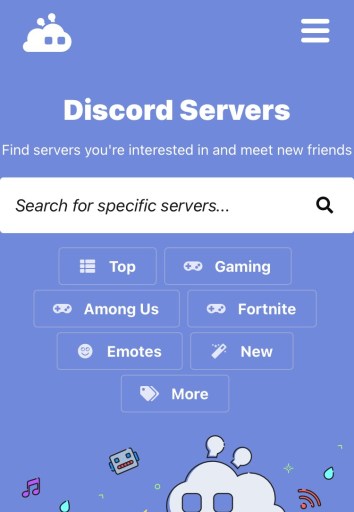 Поиск серверов Discord