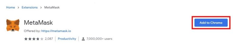 Добавить метамаску в Chrome