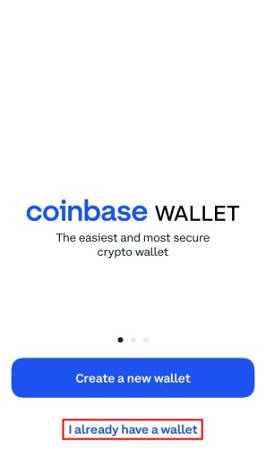 Восстановите свой кошелек Coinbase