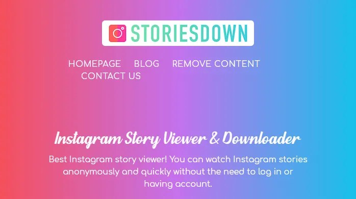 StoriesDown: просмотрщик и загрузчик историй из Instagram