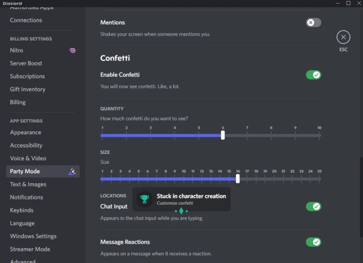 Застрял в создании персонажа Discord