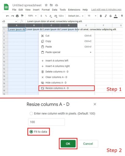 Подгонка под данные в Google Sheets