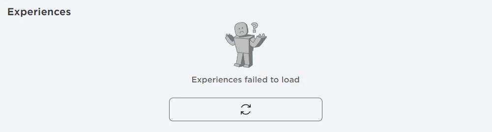 Впечатления не удалось загрузить Roblox