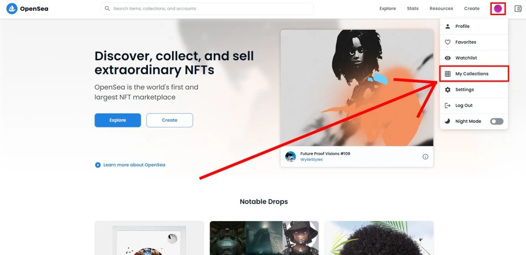 Мои коллекции на OpenSea