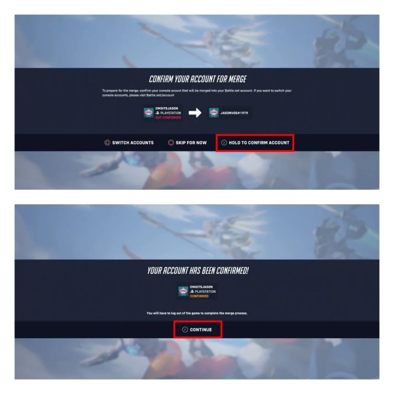 Как объединить учетные записи Overwatch 2