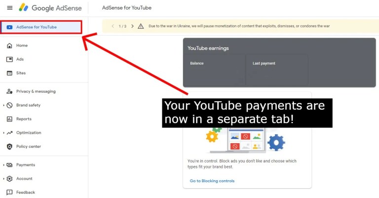 Один из ваших платежных аккаунтов был удален Google AdSense