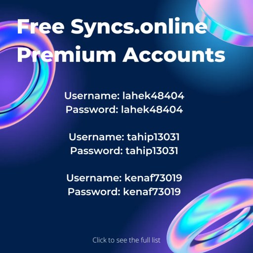 Бесплатные аккаунты Syncs.online Premium