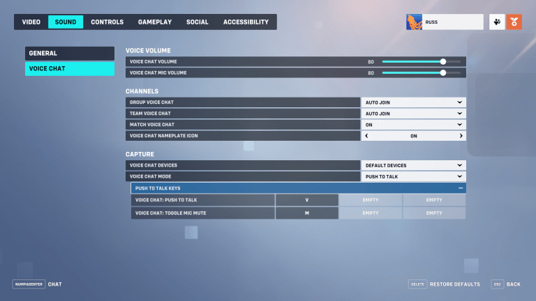 Как включить голосовой чат в Overwatch 2